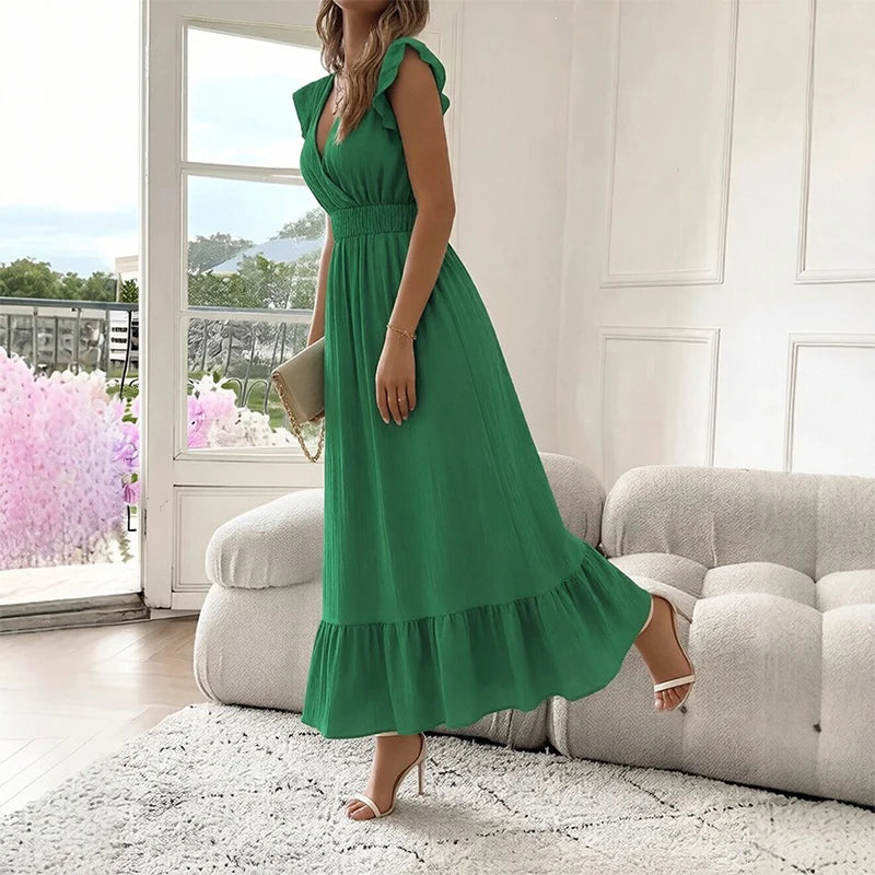 Dames elegante slim fit jurk