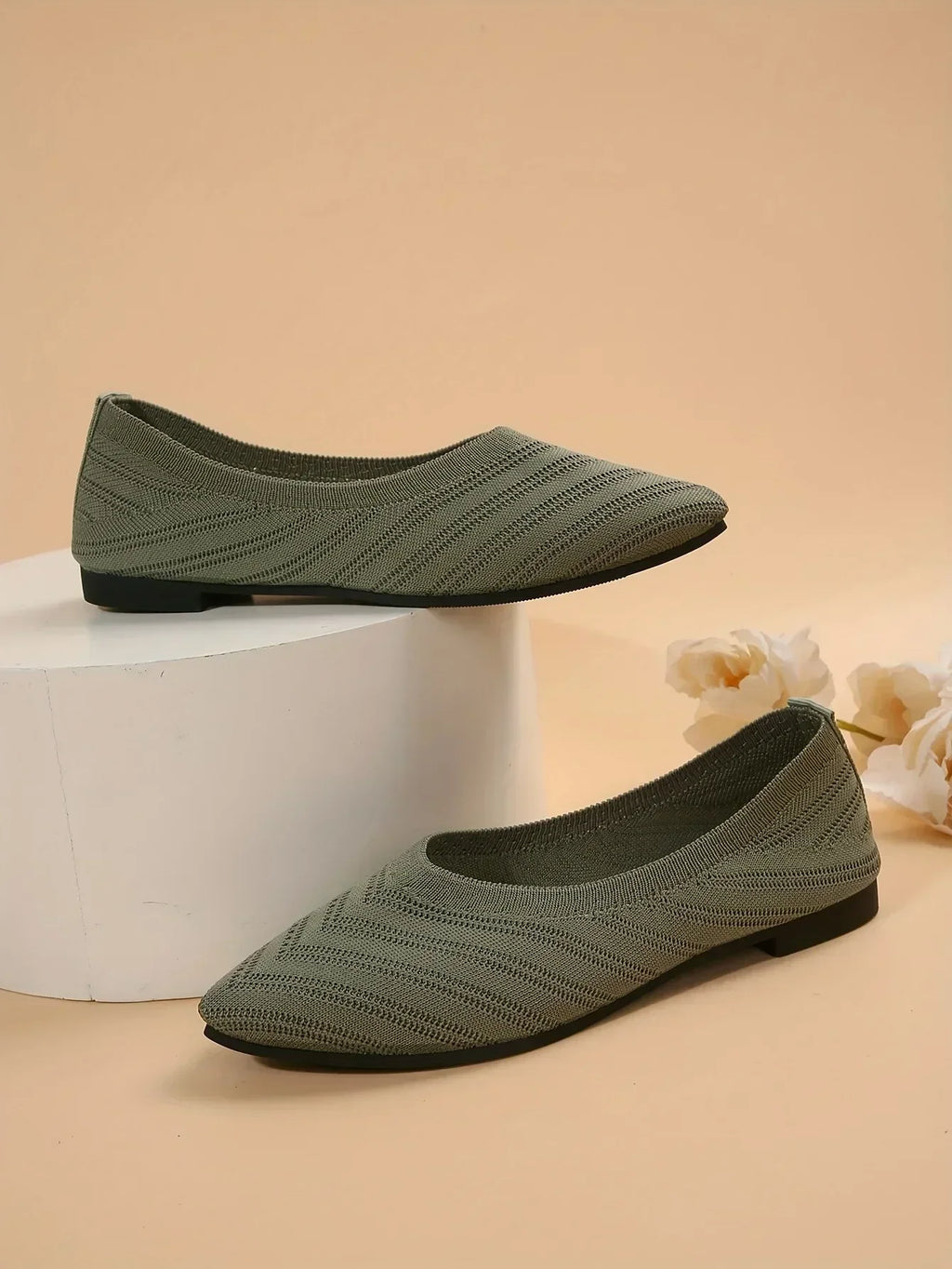 Gebreide spitse ballerina's - afbeelding 43