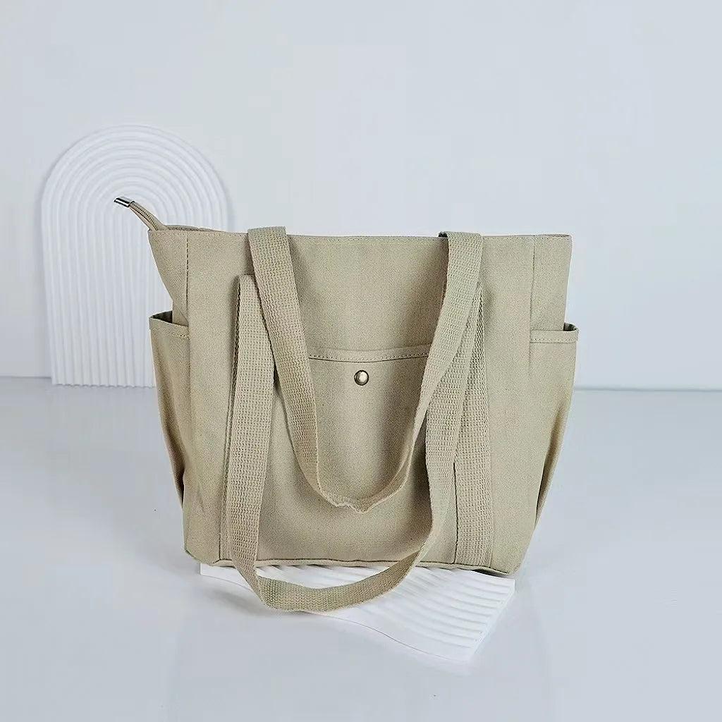 Canvas shopper met vakken - afbeelding 10