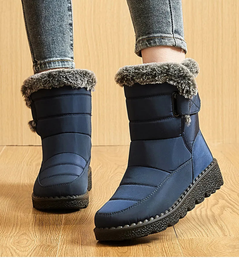 Gevoerde snowboots met klittenband - afbeelding 16