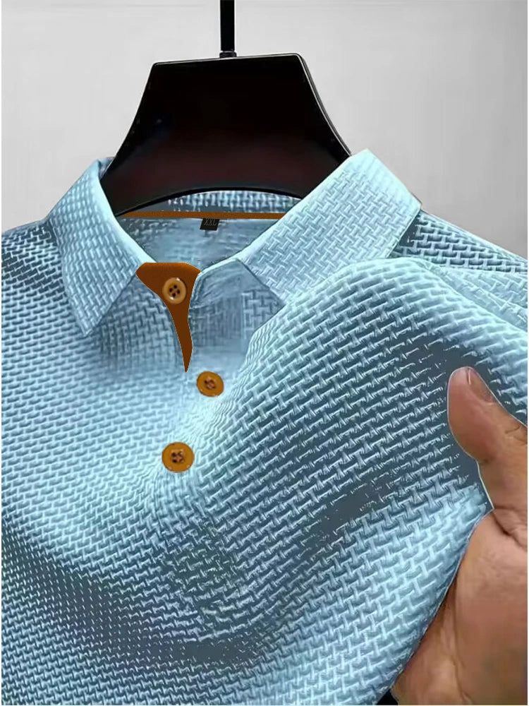 Heren Ice Silk Polo T-shirt