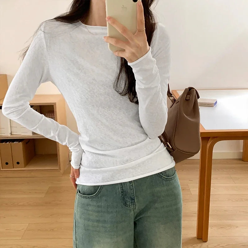 Basic shirt met lange mouwen - afbeelding 36