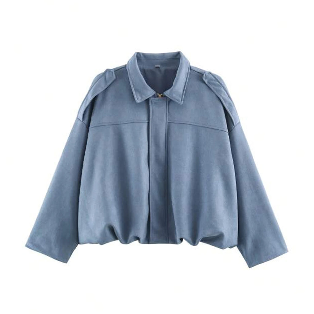Suède-look jack met vleermuismouwen - afbeelding 25