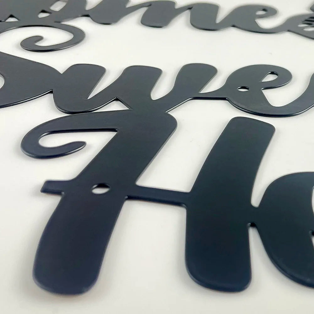 Home Sweet Home" metalen wanddecoratie