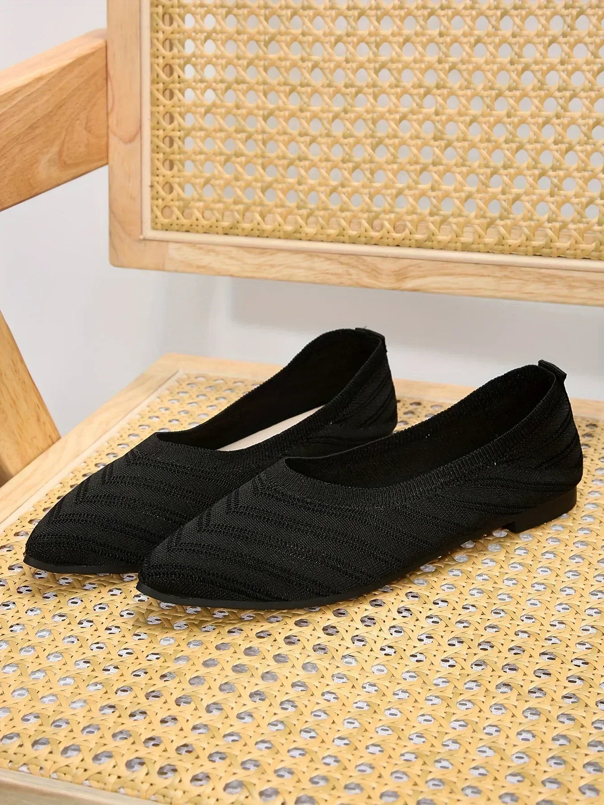 Gebreide spitse ballerina's - afbeelding 13