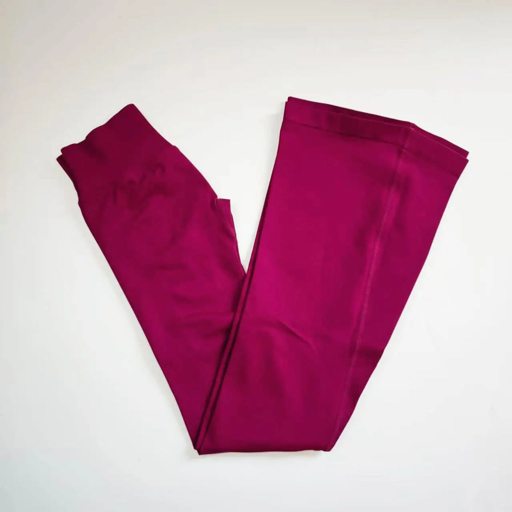 Seamless flared yoga leggings voor dames