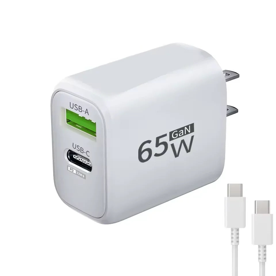 65W GaN USB-C snellader