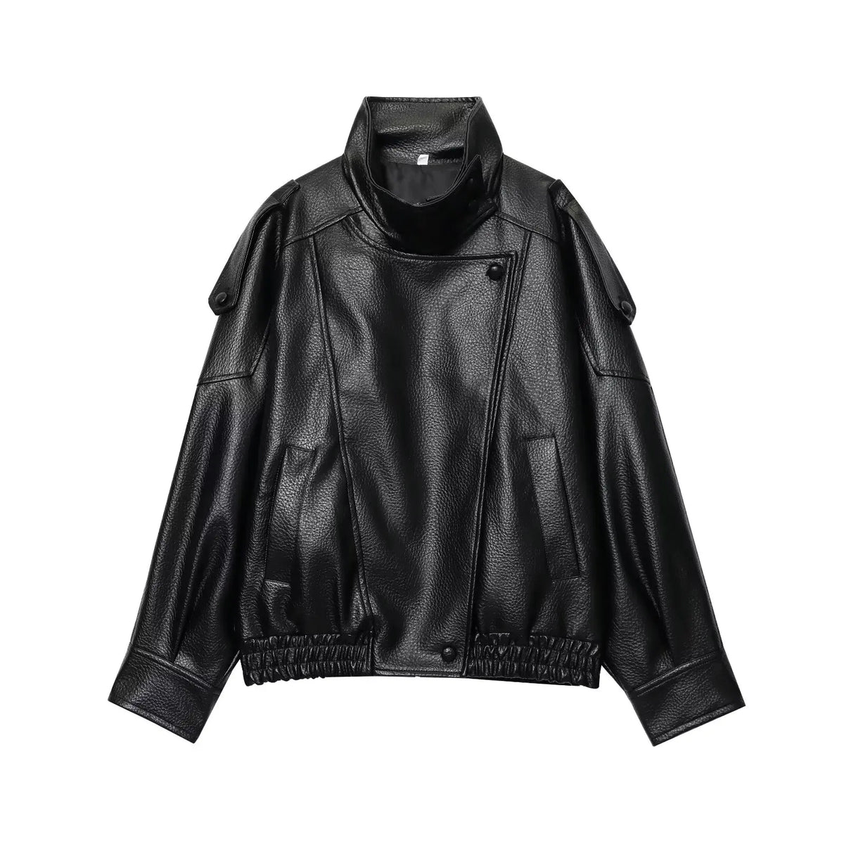Oversized leren jack - afbeelding 18