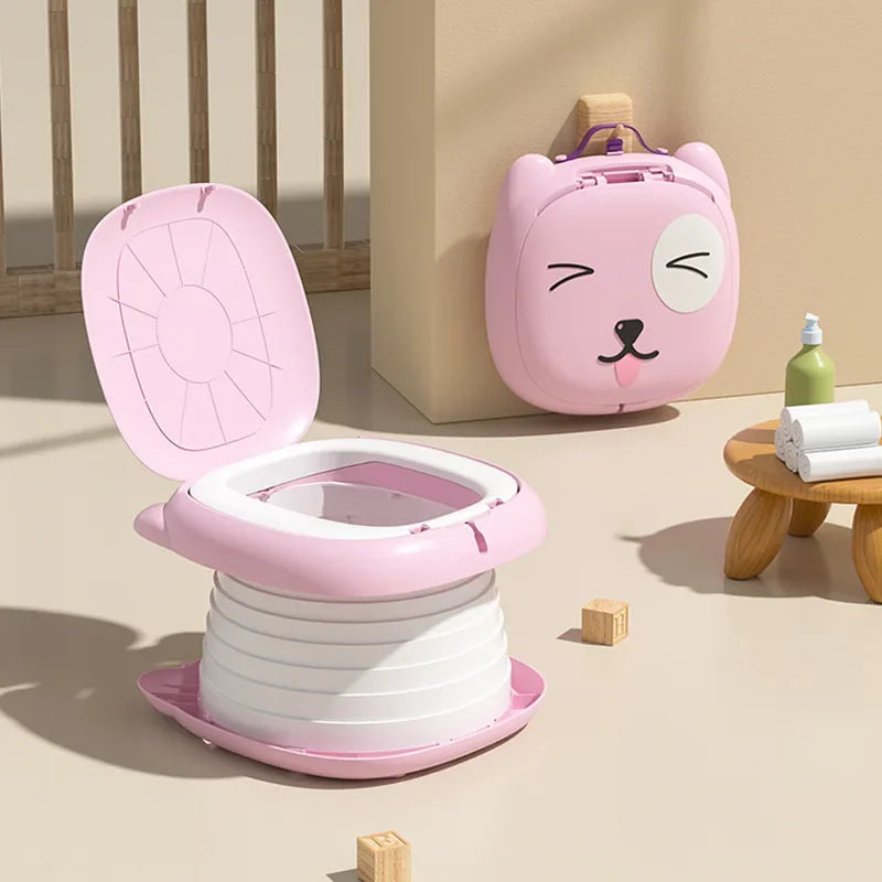 Draagbare opvouwbare peuterpotty