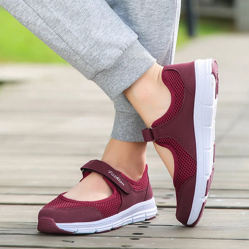 Damessneakers met klittenband - afbeelding 4