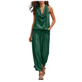 Elegante satijnen 2-delige dames set