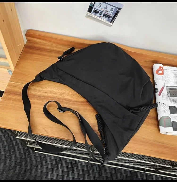 Nylon hobo crossbody tas - afbeelding 18