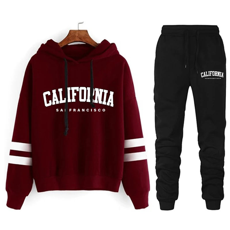 Gestreept hoodie-trainingspak - afbeelding 4