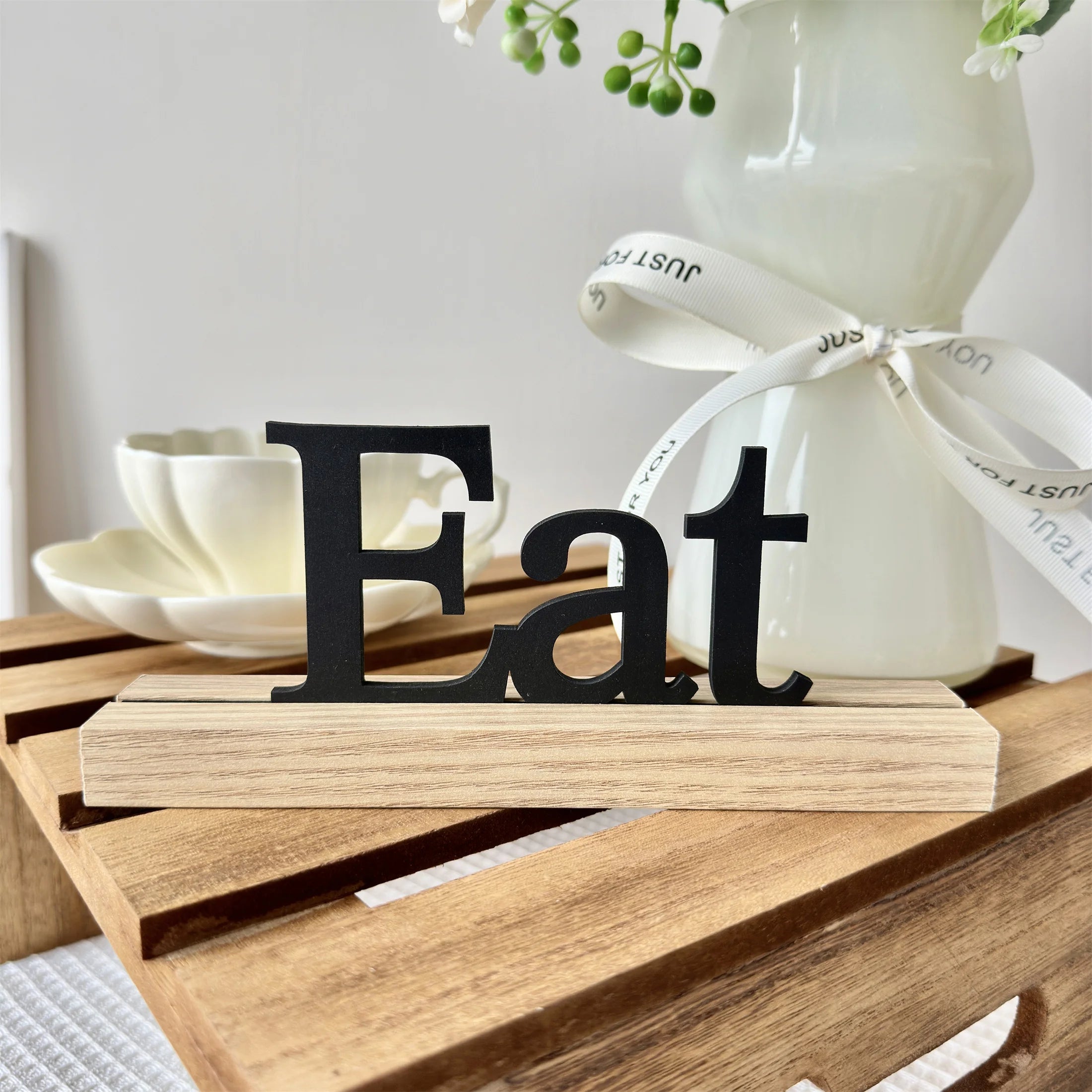 Houten inspiratiedecoratie
