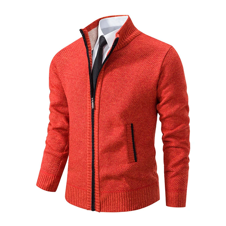 Gebreid herenvest met fleece - afbeelding 15